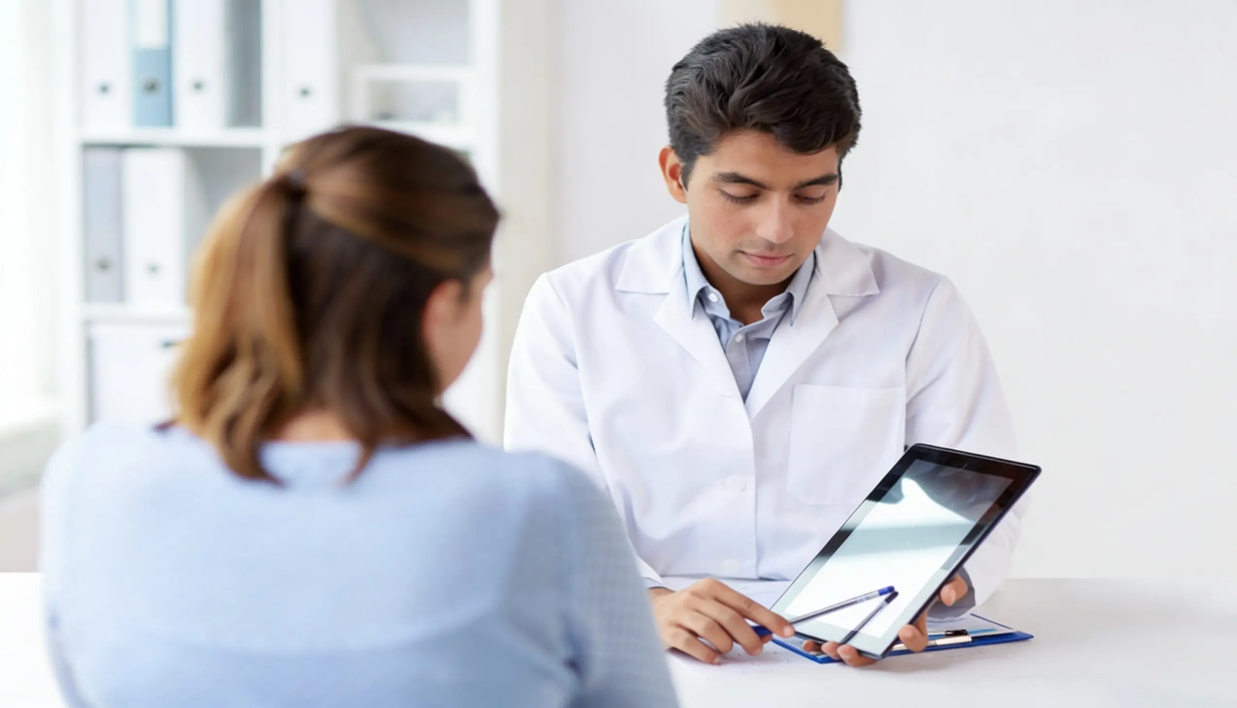 Clinical team reviewing patient data